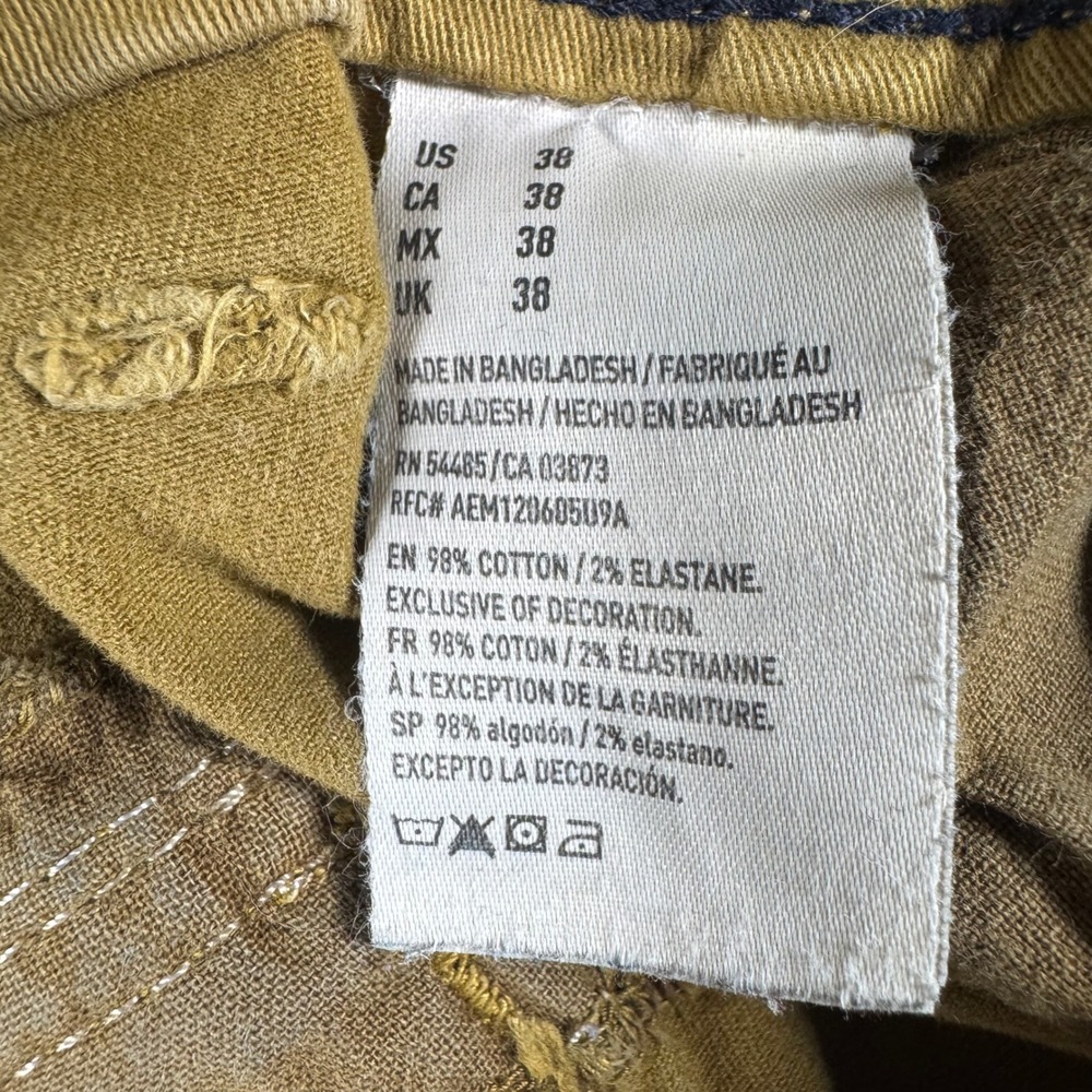 American Eagle Cargo Shorts Mens 38 Tan Extreme Flex Khaki Hiking Y2K Style - Picture 7 of 14